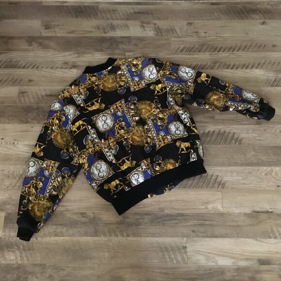 Studio J Pocket Watch + Lion Rococo Quilted Bomber Jacket - Picture 9 of 14